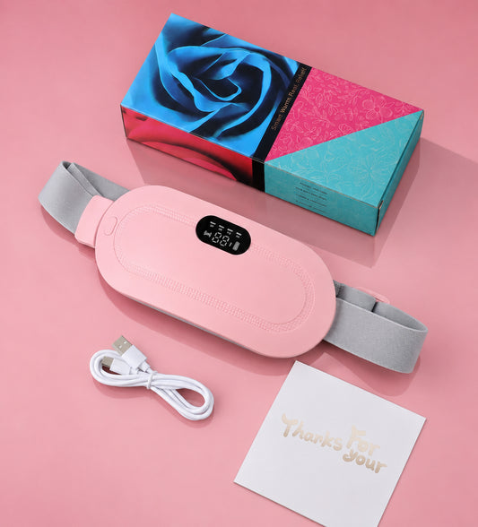 Querova® – Cinturón Térmico Masajeador Contra Cólicos USB