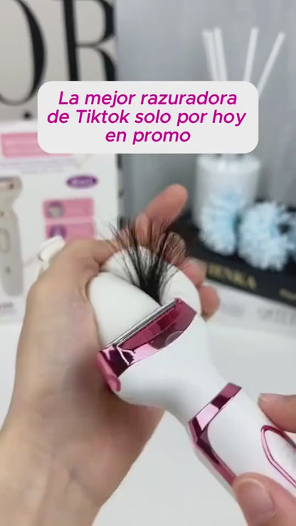 Querova® – 🔥 Rasuradora Para Dama Suave y Precisa + 4 Cabezales