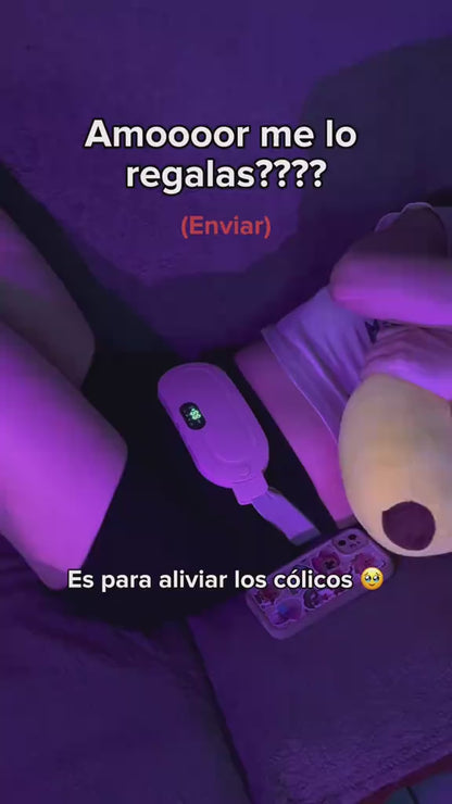 Querova® – Cinturón Térmico Masajeador Contra Cólicos USB